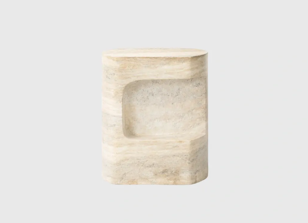 stone side table