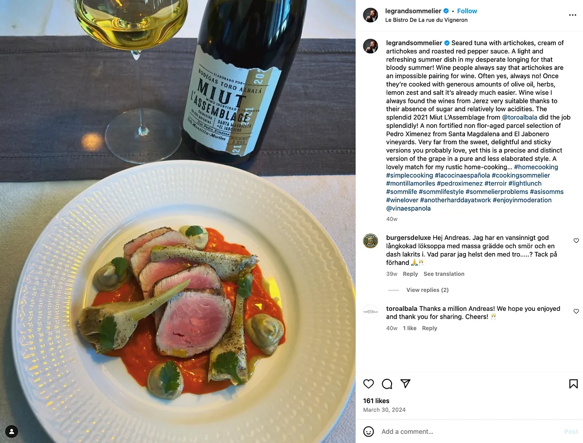 culinary teams to create food pairings