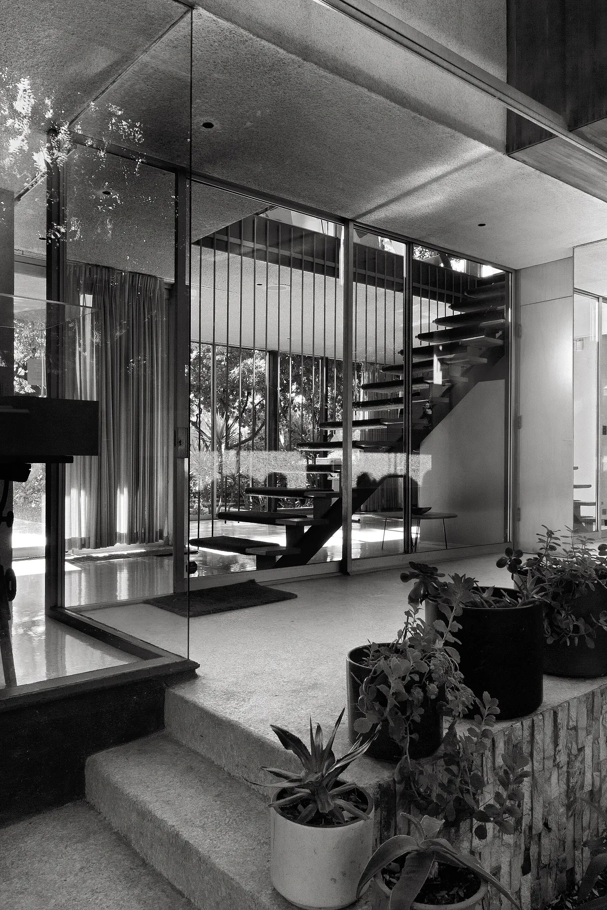 The Neutra VDL Research House in Los Angeles; one of several Richard Neutra homes. 