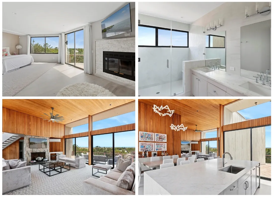 Even though this gorgeous modern home is on the ocean, it's still close to services