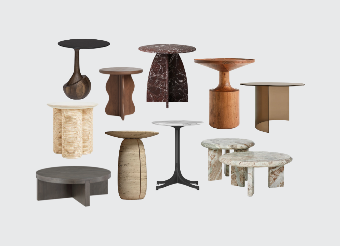 10 Circular Side Tables Made from Stunning Natural Materials