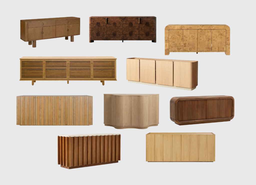 wooden sideboards